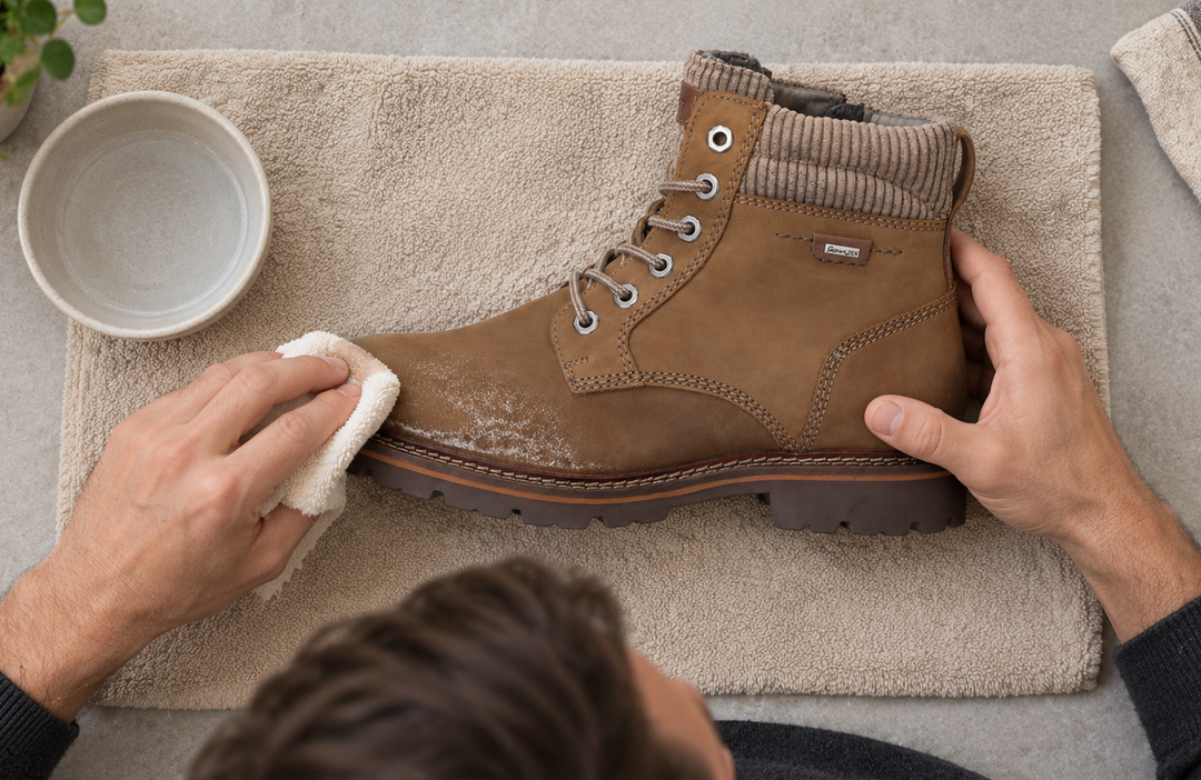 Salzränder an Schuhen richtig entfernen