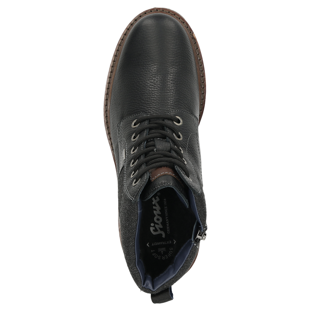 Sioux Adalr.-710-TEX-WF-H Herren in schwarz – Ansicht von oben