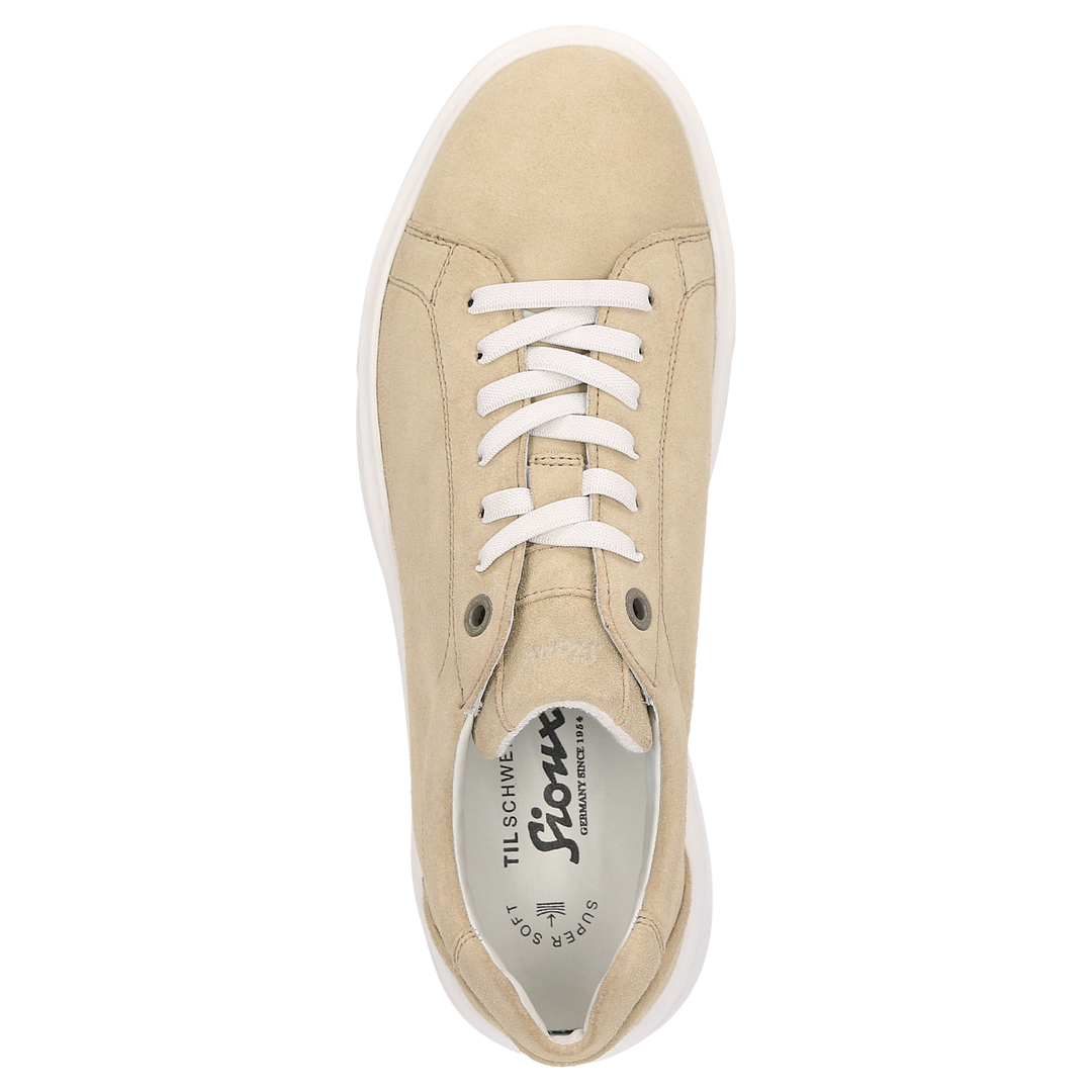 Sioux Tils sneaker 003 voor heren in beige – bovenaanzicht