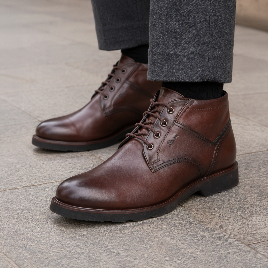 Sioux Dilip-718-H Herren in braun – Paarbild