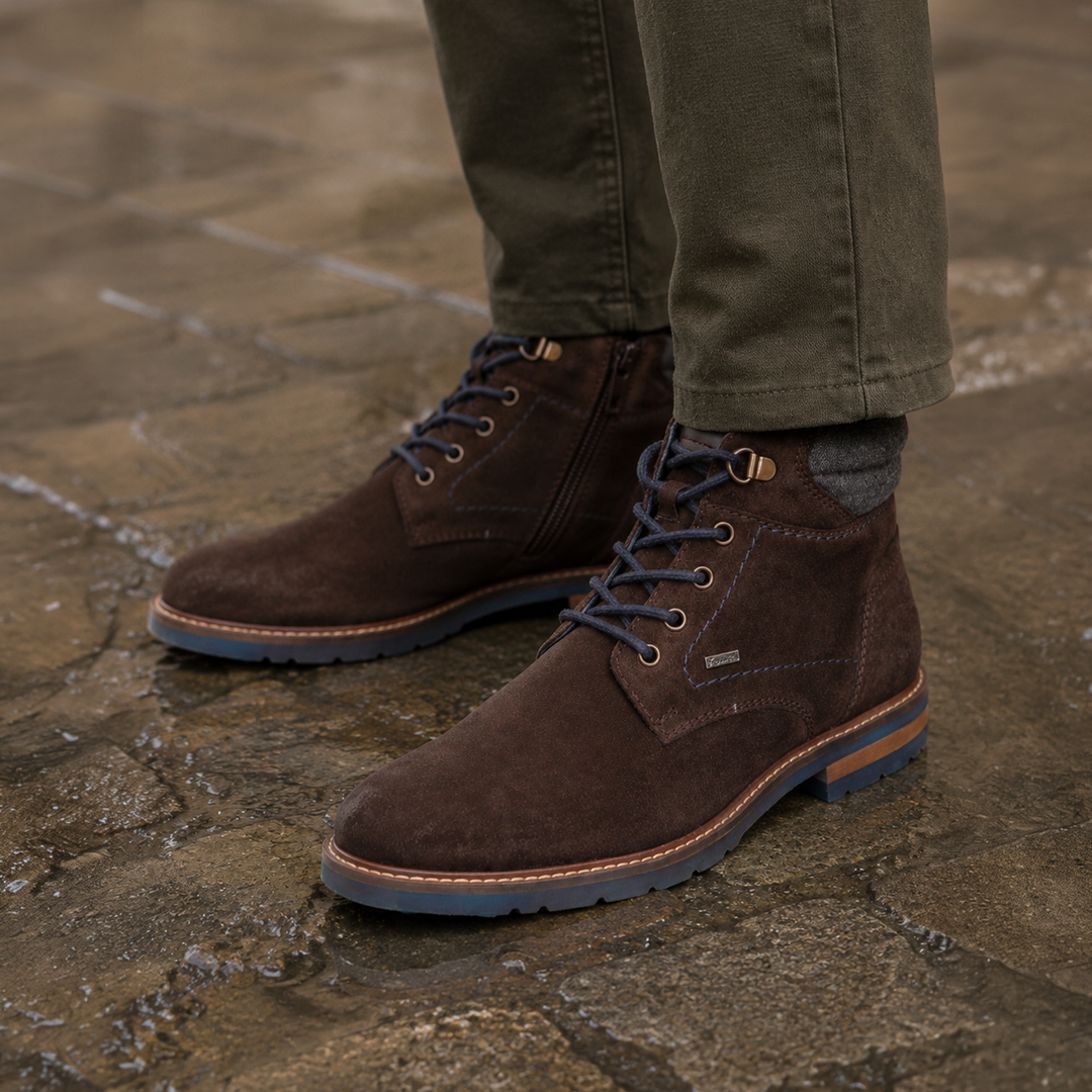 Sioux Rostolo-701-TEX heren in bruin – afbeelding van het paar