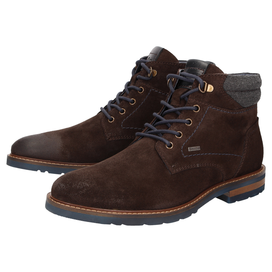 Sioux Rostolo-701-TEX herenschoenen in bruin – afbeelding van het paar