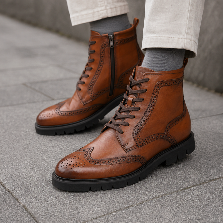 Sioux Rogtanos-702-WF Herren in cognac – Paarbild