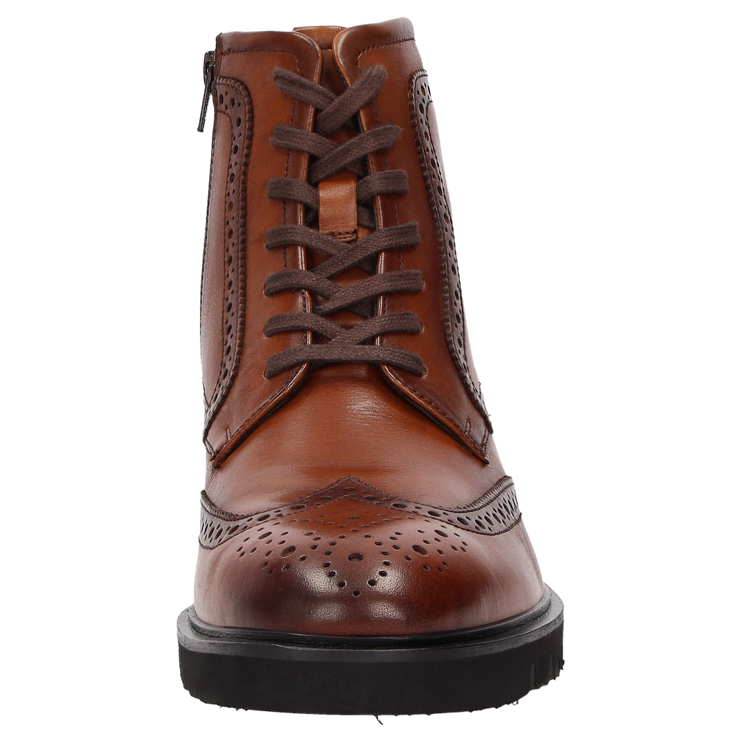 Sioux Rogtanos-702-WF Herren in cognac – Frontalansicht