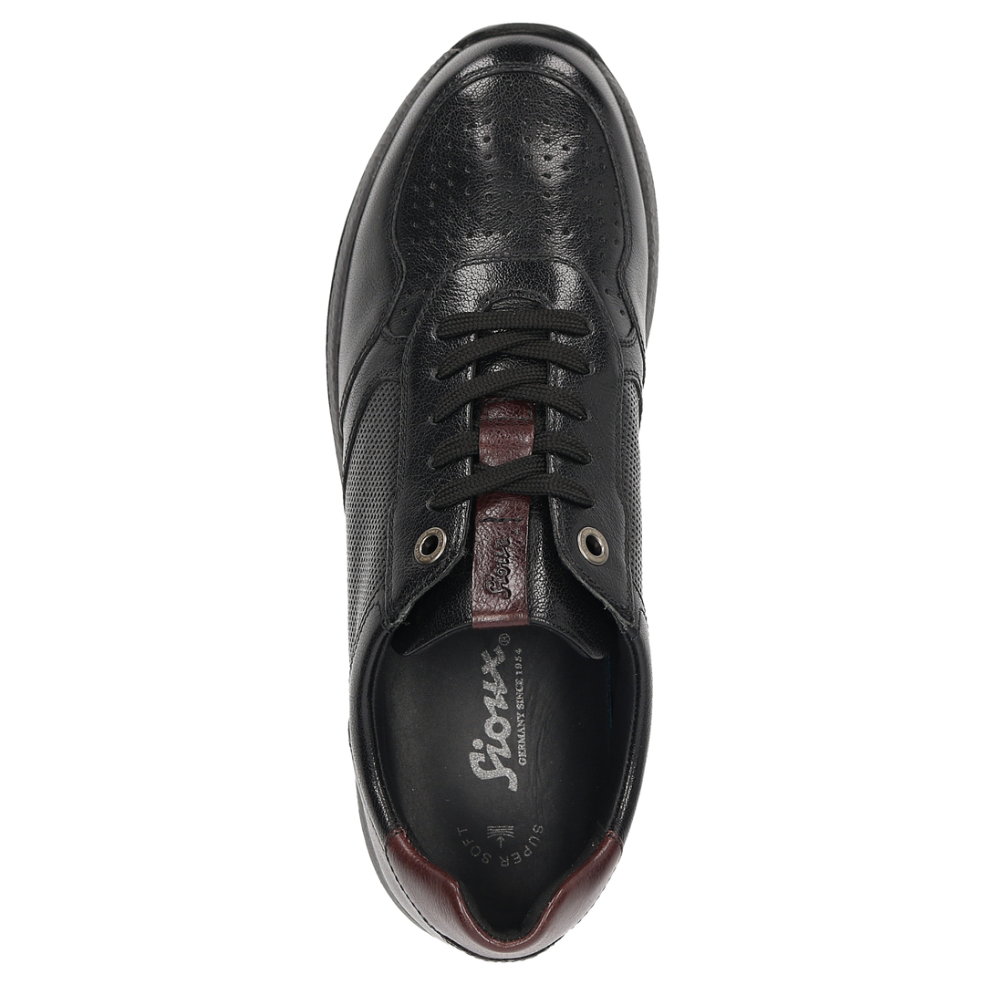 Sioux Rojaro-718 pour homme, en noir – Vue de dessus