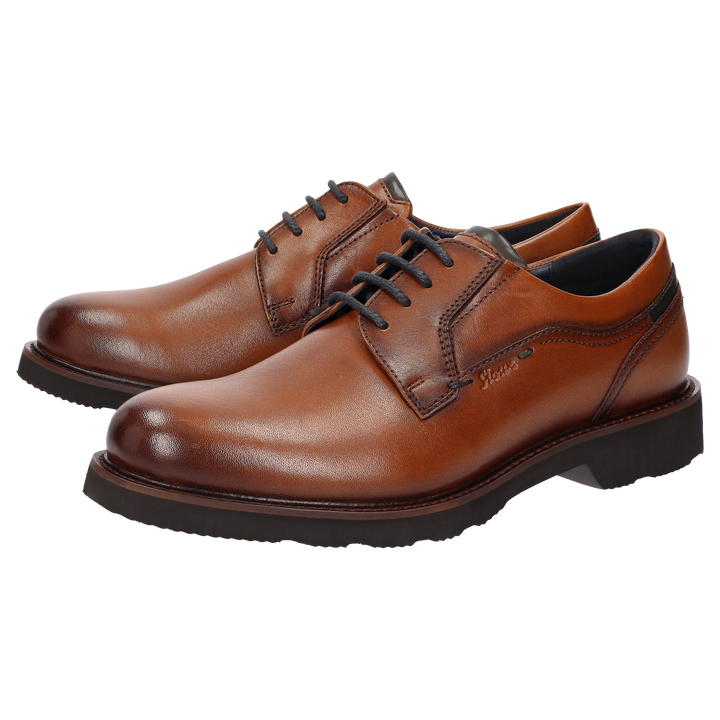 Sioux Dilip-716-H herenschoenen in cognac – afbeelding van het paar