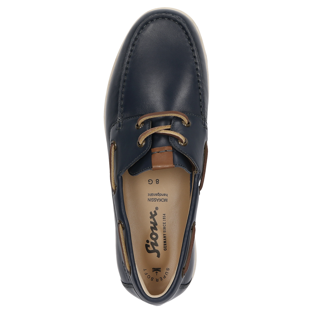 Sioux Nurilinos-702 pour homme, bleu foncé – Vue de dessus