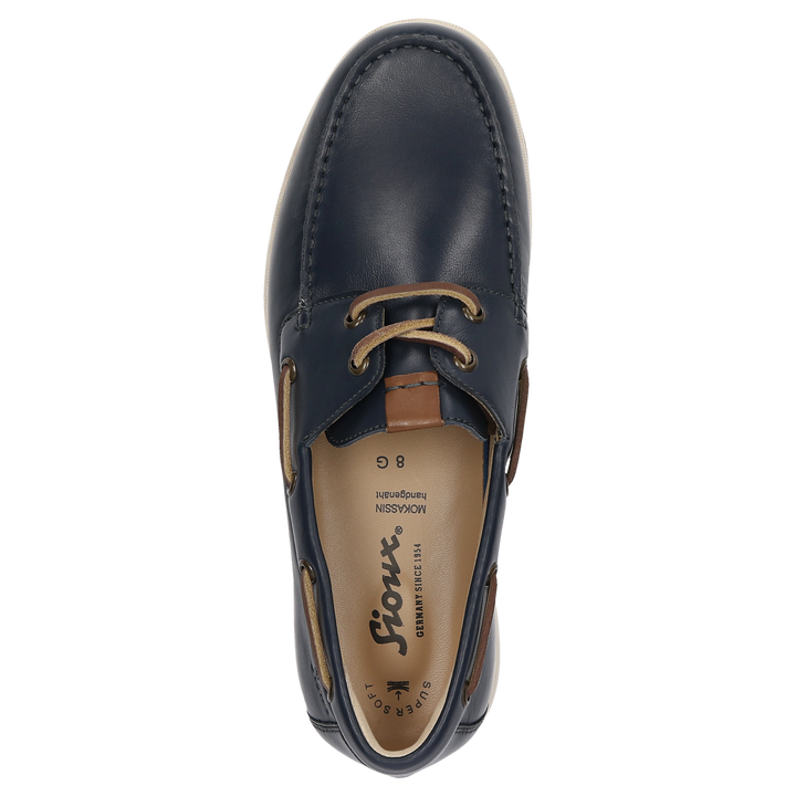 Sioux Nurilinos-702 pour homme, bleu foncé – Vue de dessus