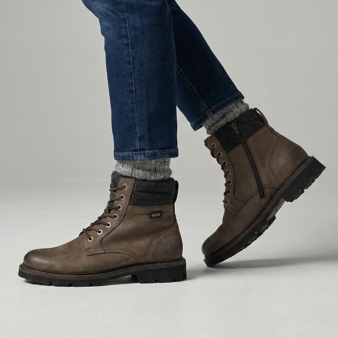 Sioux Adalr.-704-TEX-LF-H Herren in taupe – Paarbild