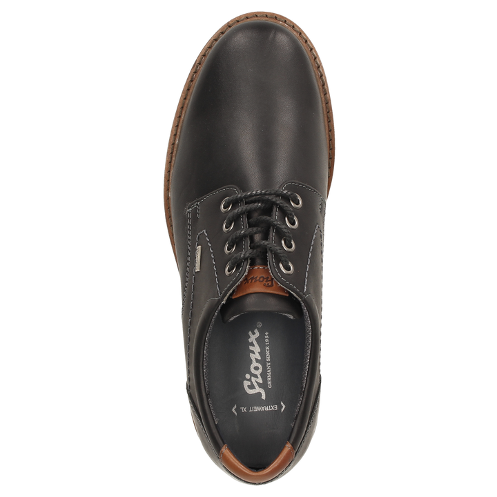 Sioux Adalrik-703-TEX-H pour homme, noir – Vue de dessus