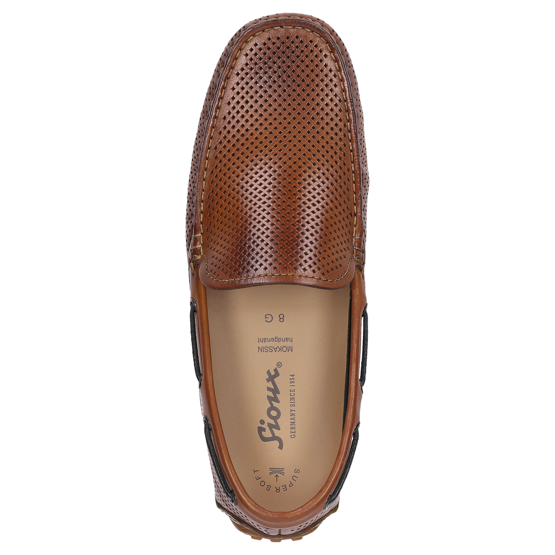 Sioux Carulio-706 Herren in cognac – Ansicht von oben
