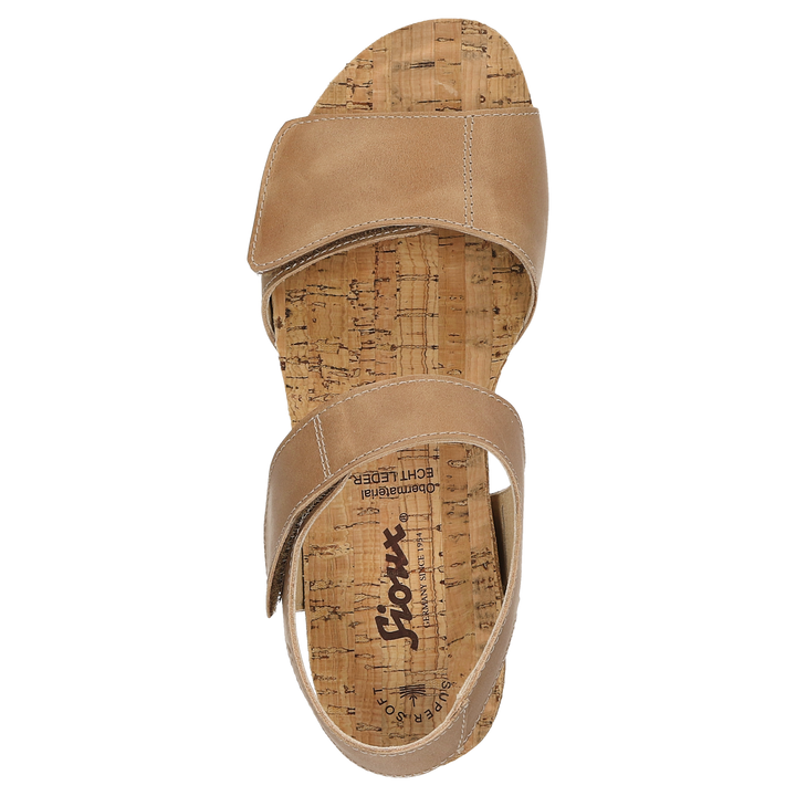 Sioux Yagmur-700 pour femme, couleur beige – vue de dessus