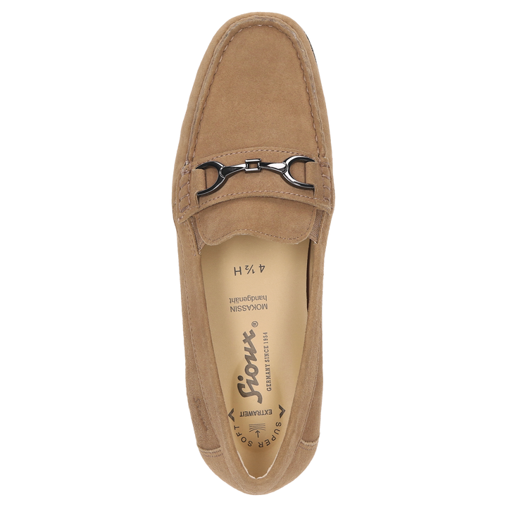 Sioux Cortizia-738-H pour femme, couleur beige – Vue de dessus
