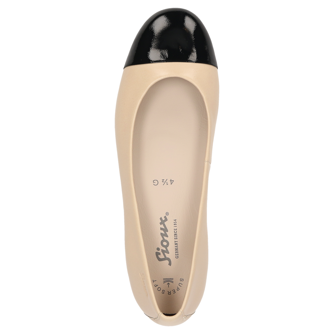 Sioux Villanelle-702 dames in beige – bovenaanzicht