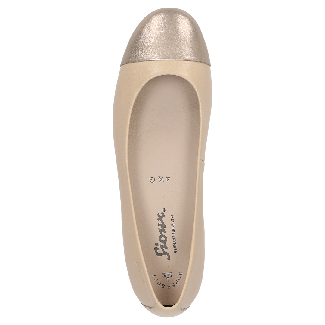 Sioux Villanelle-702 pour femme, couleur bronze – Vue de dessus