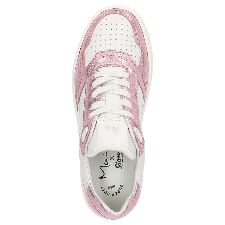 Baskets Sioux Maites 001 pour femme, couleur rose – Vue de dessus