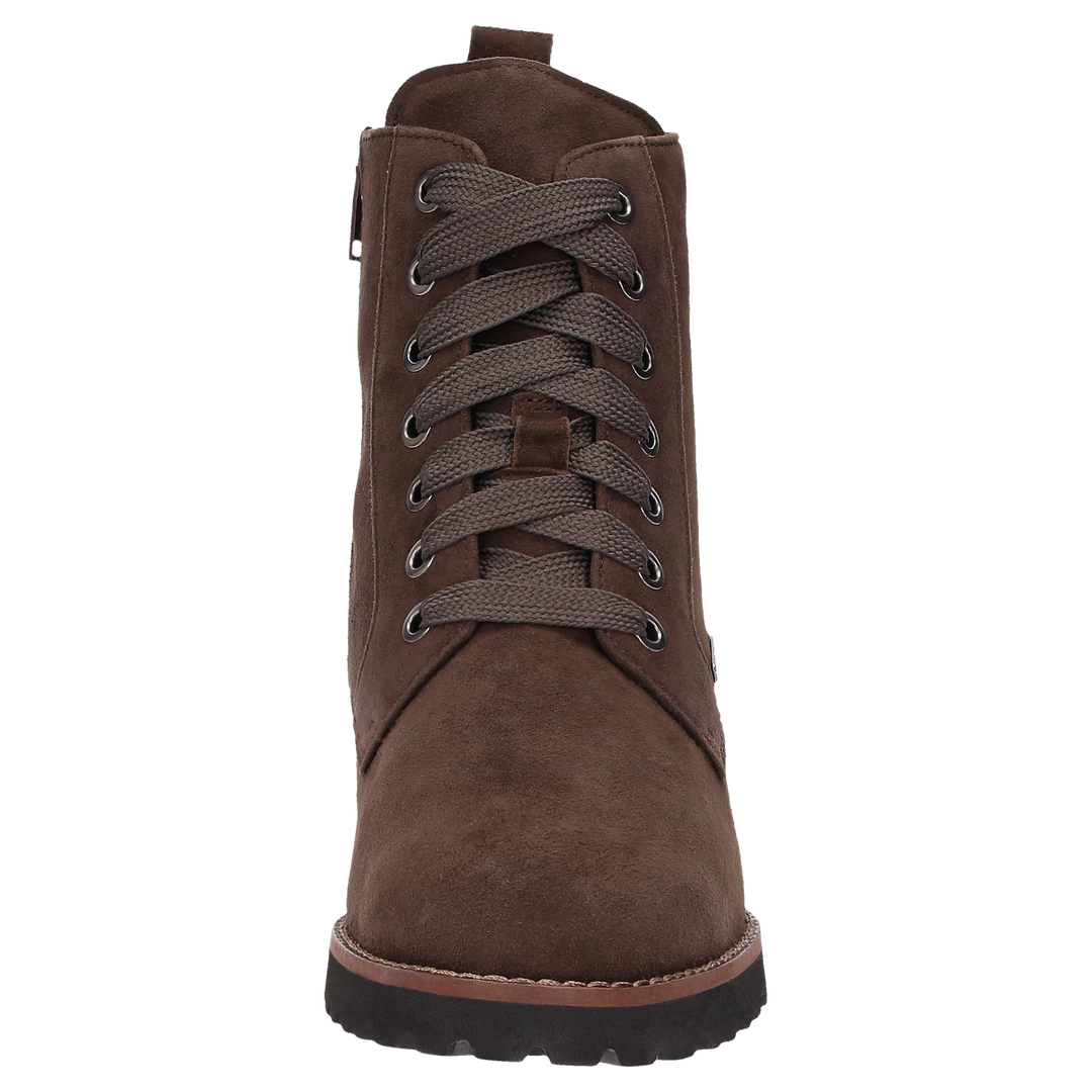 Sioux Merdit-733-TEX-WF-H Damen in dunkelbraun – Frontalansicht