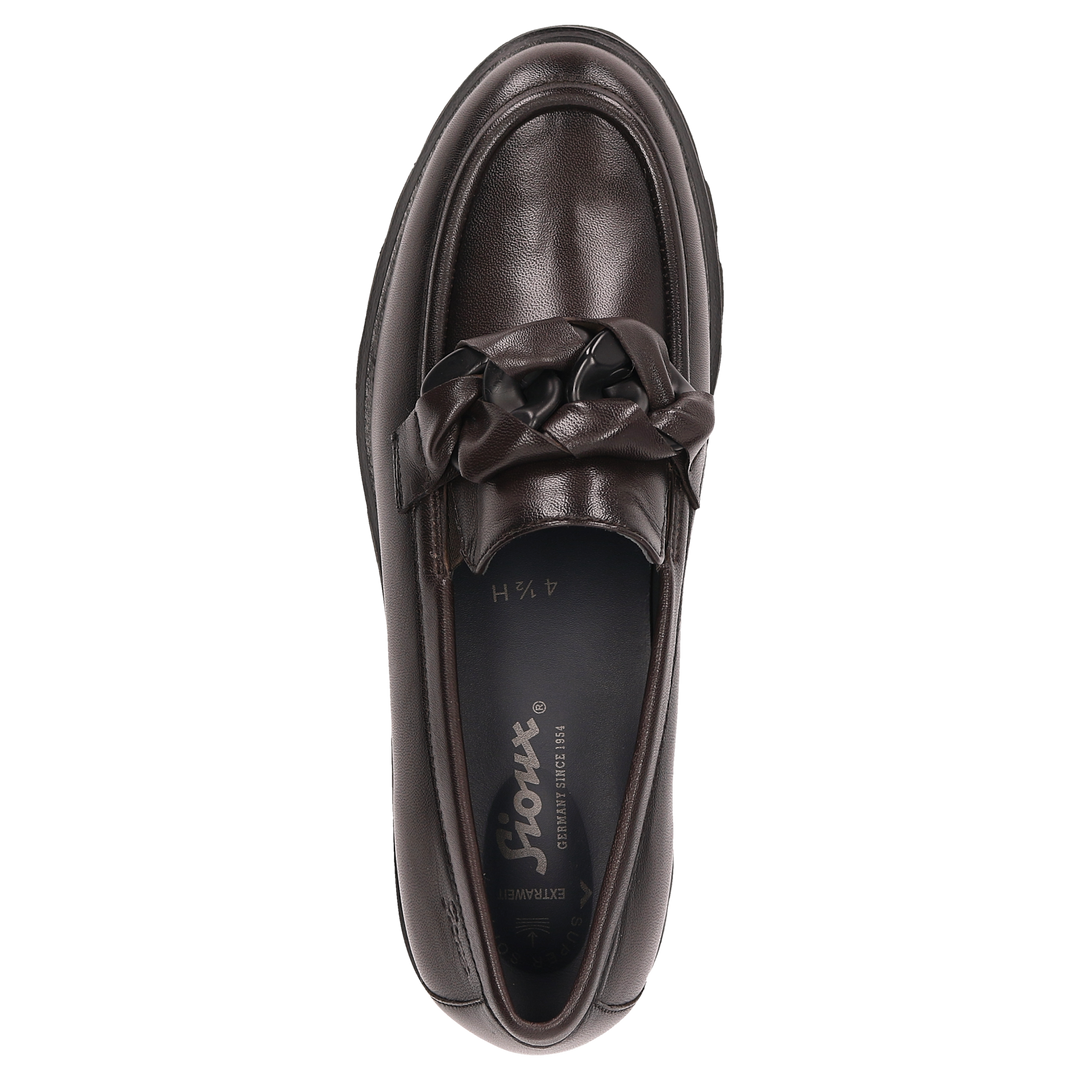 Sioux Meredira-727-H pour femme, marron foncé – Vue de dessus