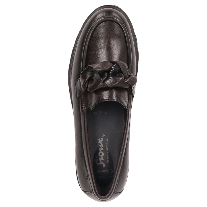 Sioux Meredira-727-H pour femme, marron foncé – Vue de dessus