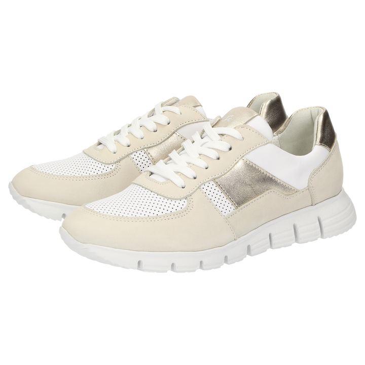 Sioux Mokrunner-D-018 pour femme, couleur beige – photo de la paire