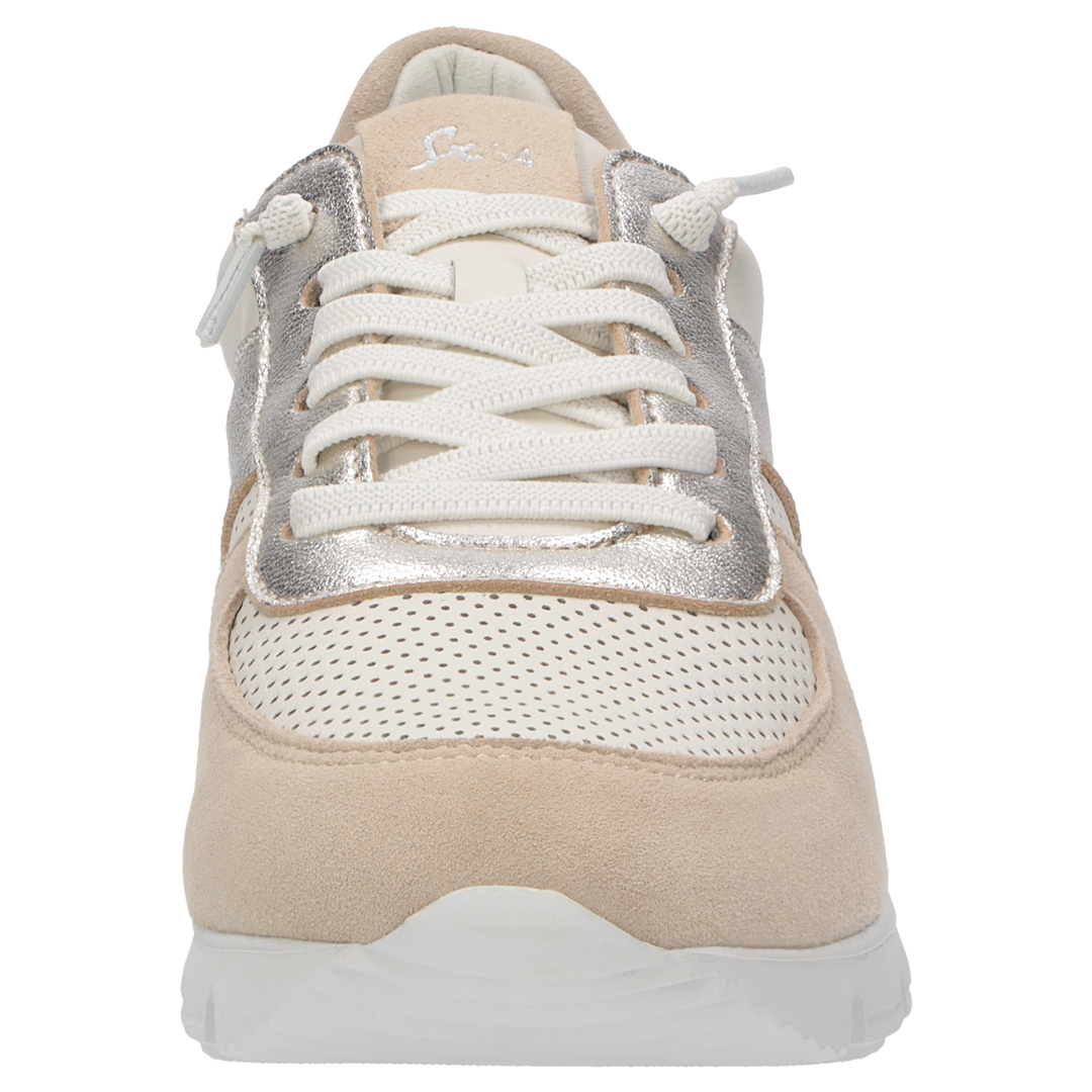 Sioux Mokrunner-D-018 pour femme, couleur beige – vue de face