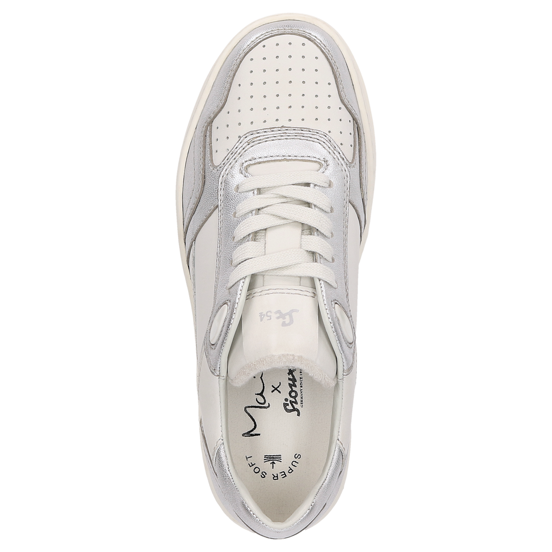 Sioux Maites Sneaker 001 for Women in Silver – Top View