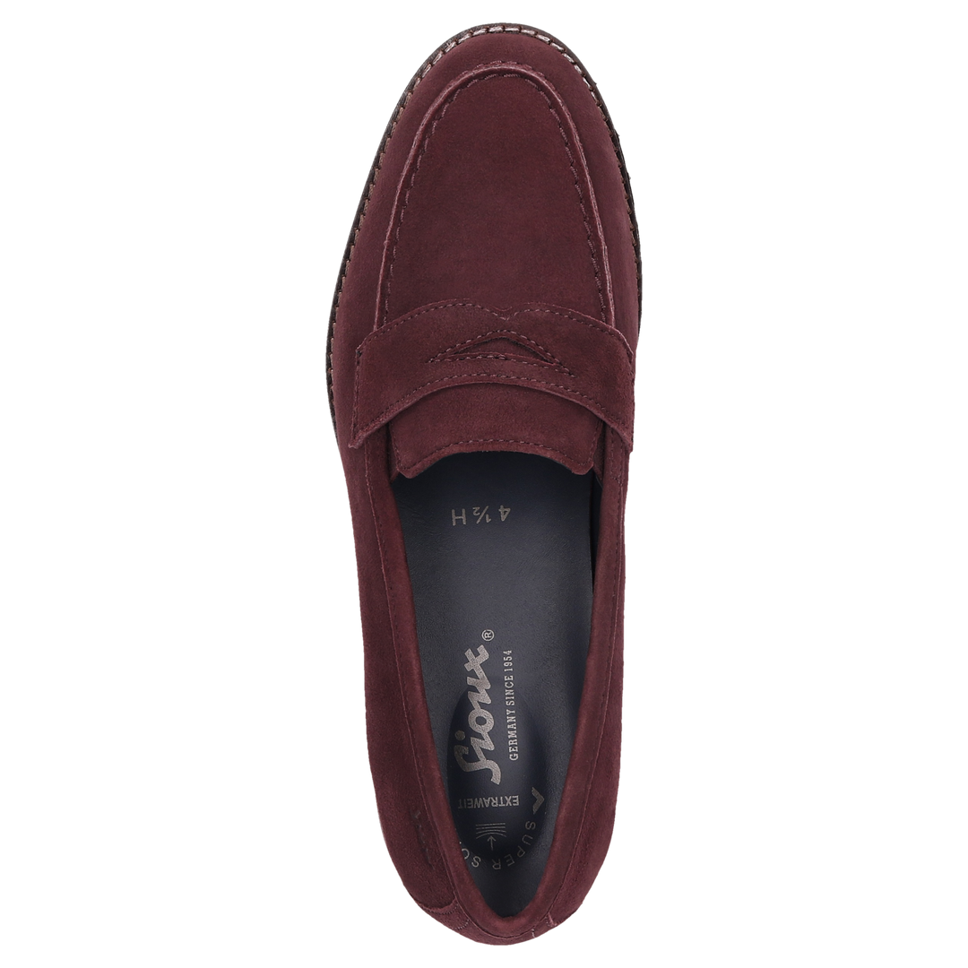 Sioux Meredith-709-H Damen in dunkelrot – Ansicht von oben