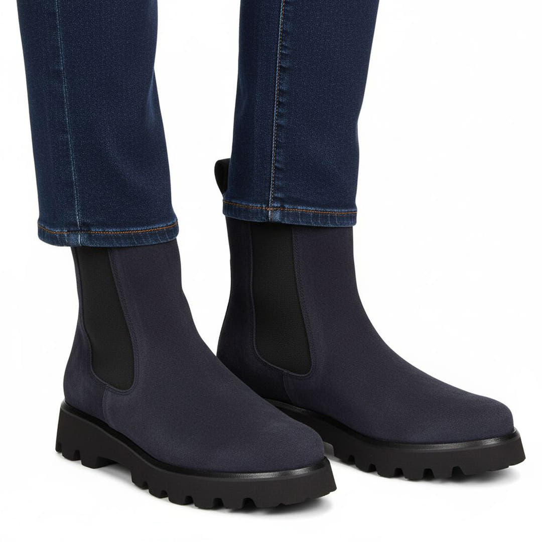 Sioux Meredira-750-H pour femme, bleu foncé – photo de la paire