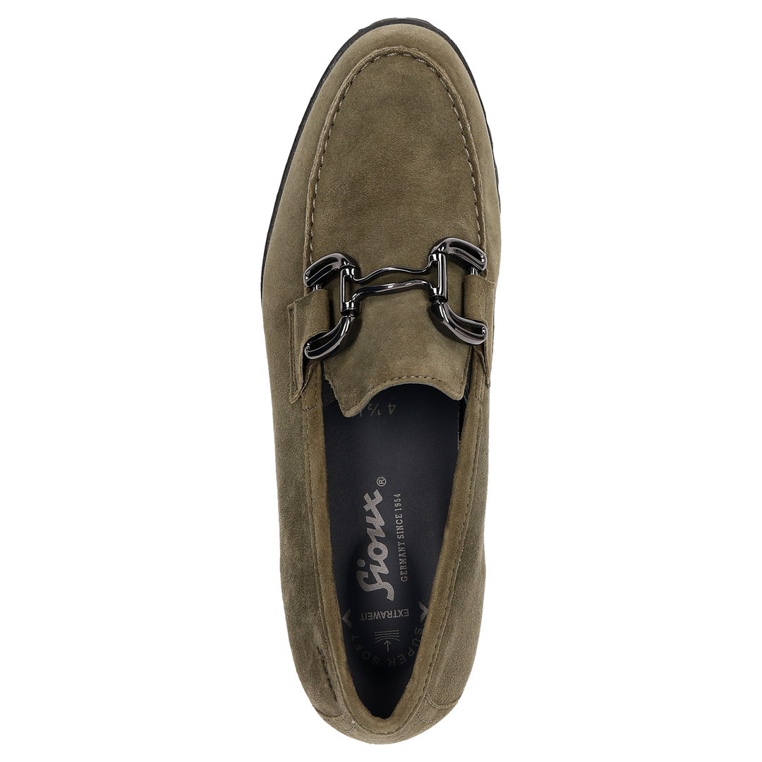 Sioux Meredith-753-H pour femme, en vert – Vue de dessus