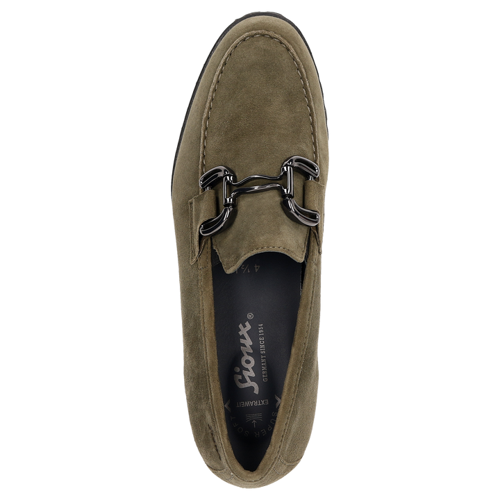 Sioux Meredith-753-H pour femme, en vert – Vue de dessus