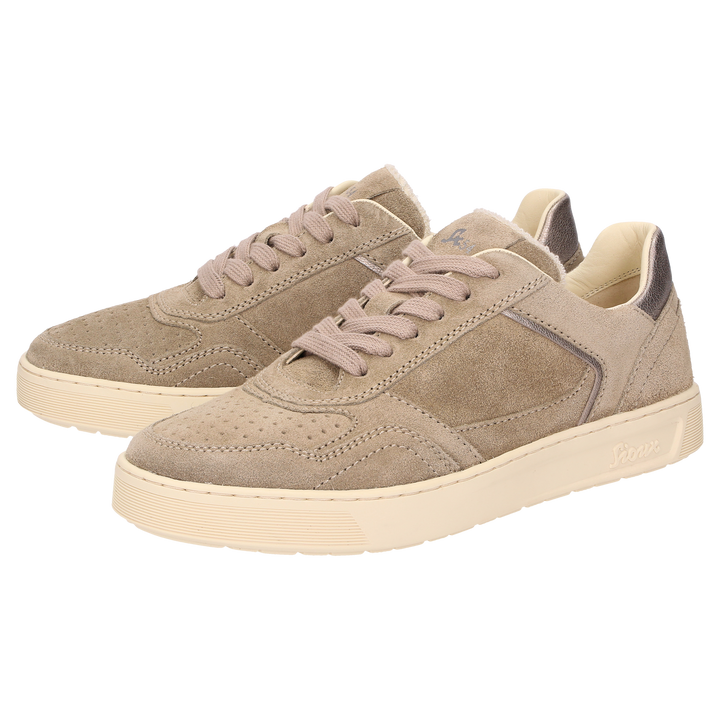 Baskets Sioux Maites 004 pour femme, couleur beige – Photo de la paire