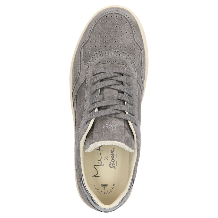 Baskets Sioux Maites 004 pour femme, couleur grise – Vue de dessus