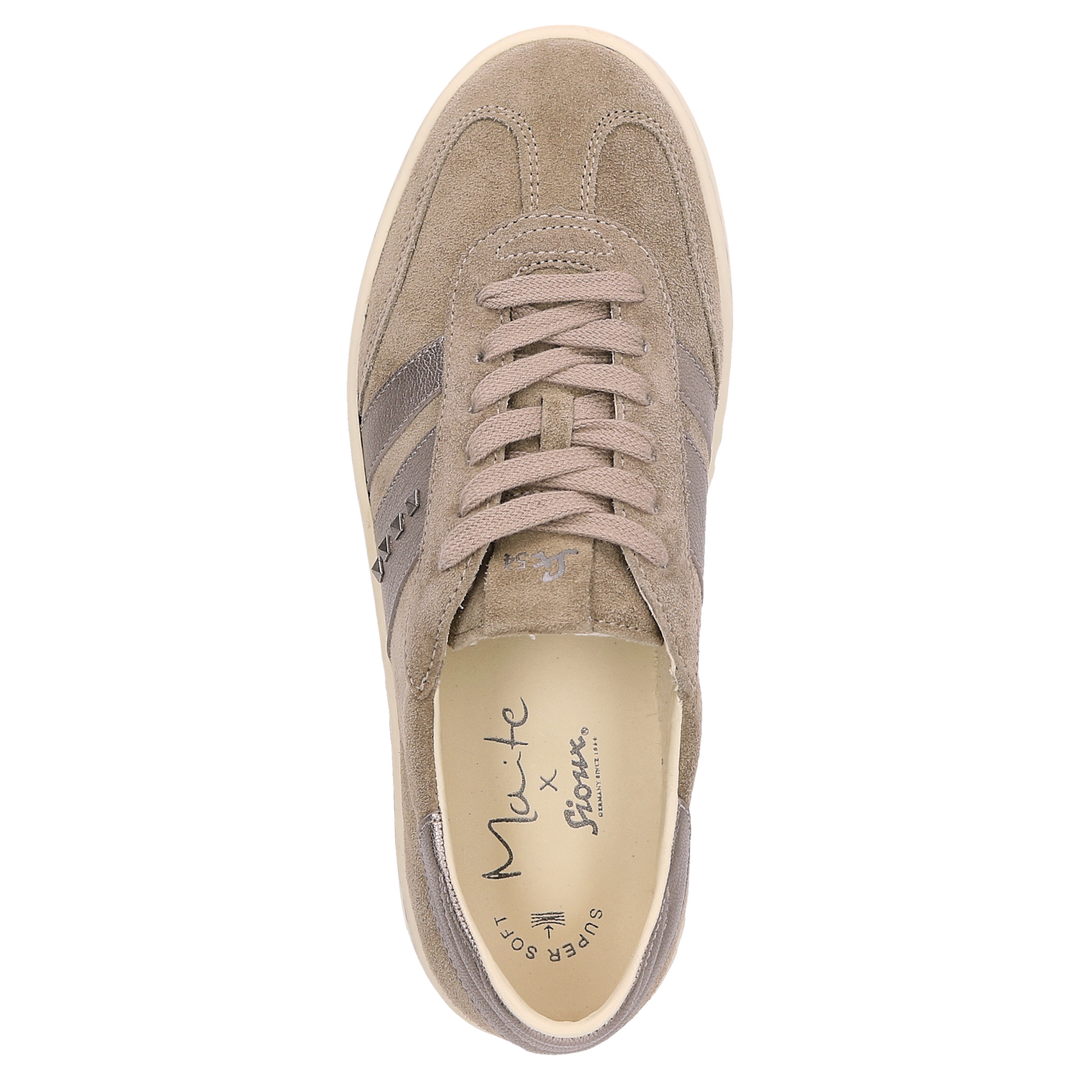 Sioux Maites sneaker 005 Damen in beige – Ansicht von oben