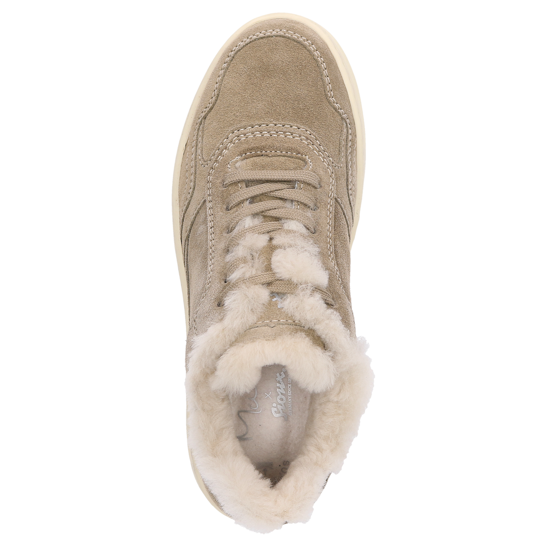 Sioux Maites sneak 007-LF Damen in beige – Ansicht von oben