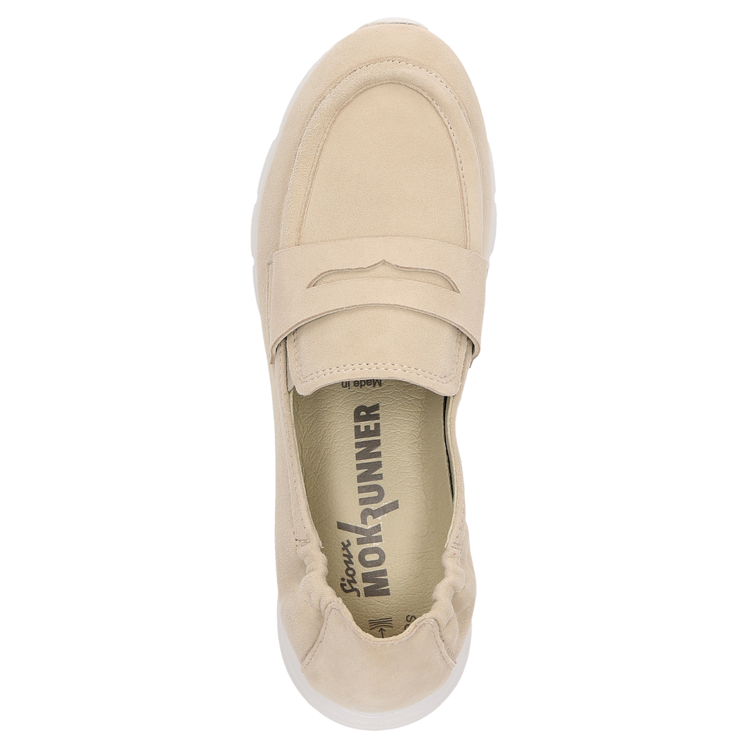 Sioux Mokrunner-D-020 dames in beige – aanzicht van bovenaf
