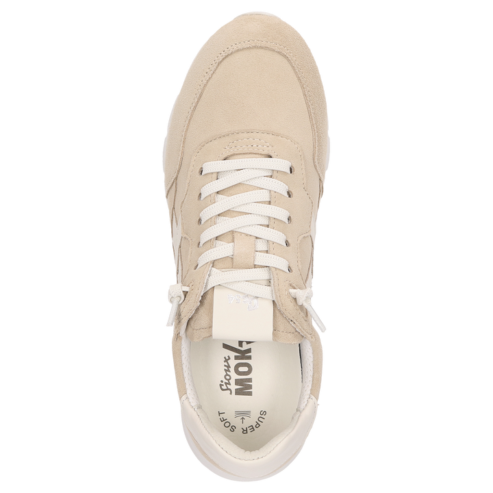 Sioux Mokrunner-D-021 pour femme, couleur beige – Vue de dessus