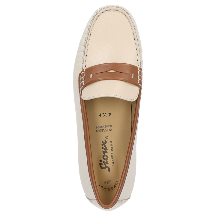 Sioux Rosikena-700 pour femme, couleur beige – vue de dessus