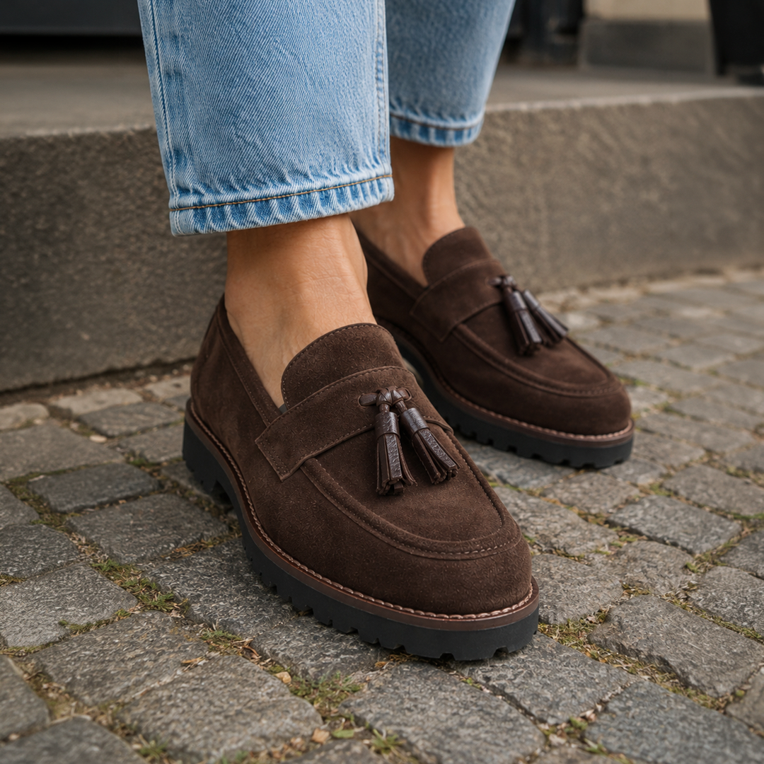 Sioux Meredith-758-H Damen in dunkelbraun – Paarbild