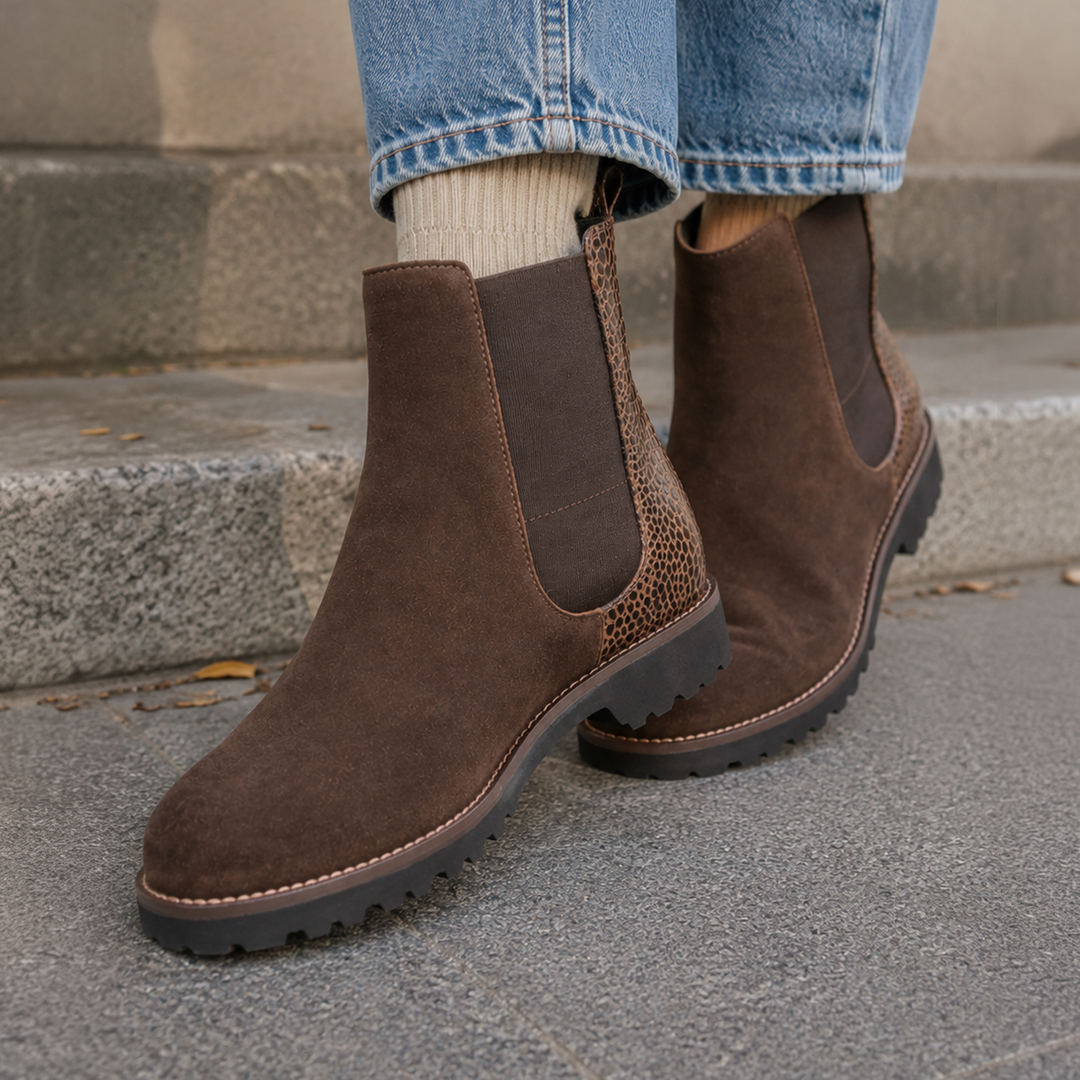 Sioux Meredith-750-H Damen in dunkelbraun – Paarbild