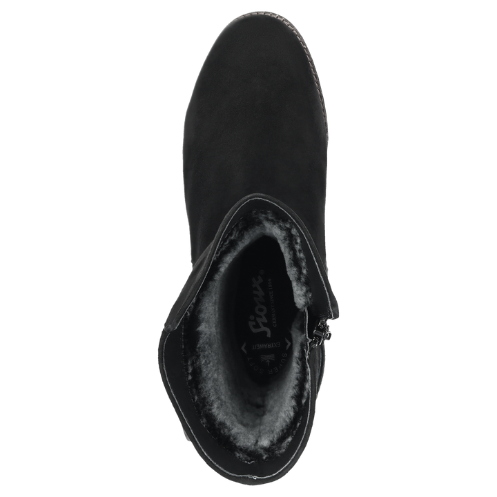 Sioux Merdit-756-TEX-LF-H pour femme, en noir – Vue de dessus