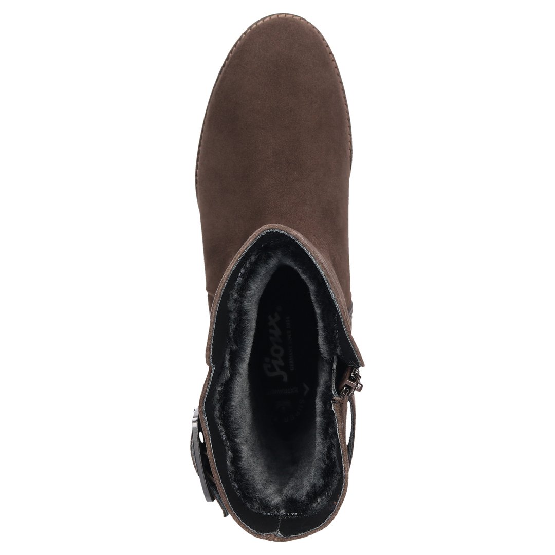Sioux Merdit-756-TEX-LF-H pour femme, marron foncé – vue de dessus