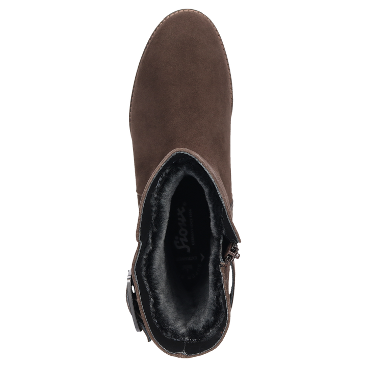 Sioux Merdit-756-TEX-LF-H pour femme, marron foncé – vue de dessus