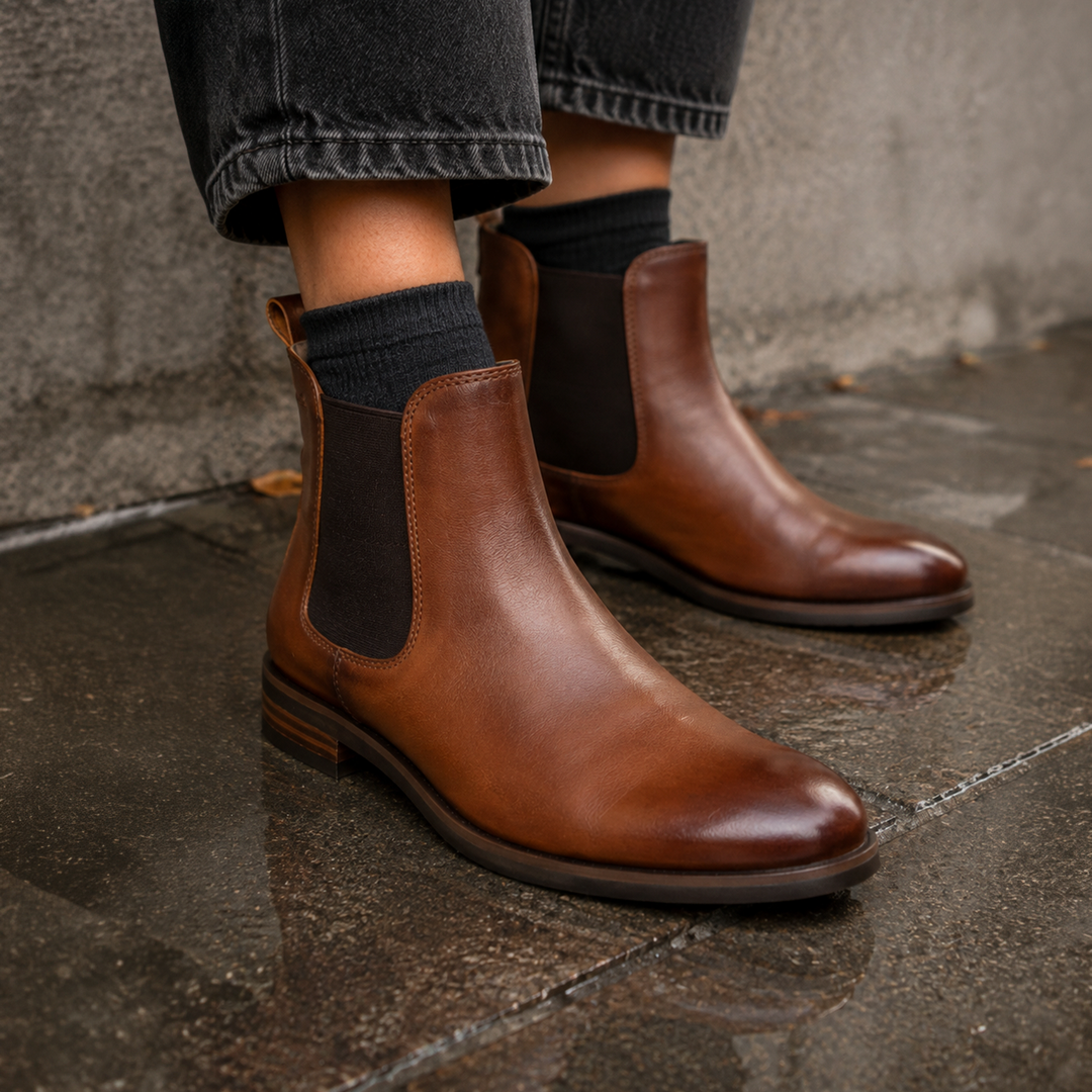 Sioux Elaneska-700 Damen in cognac – Paarbild