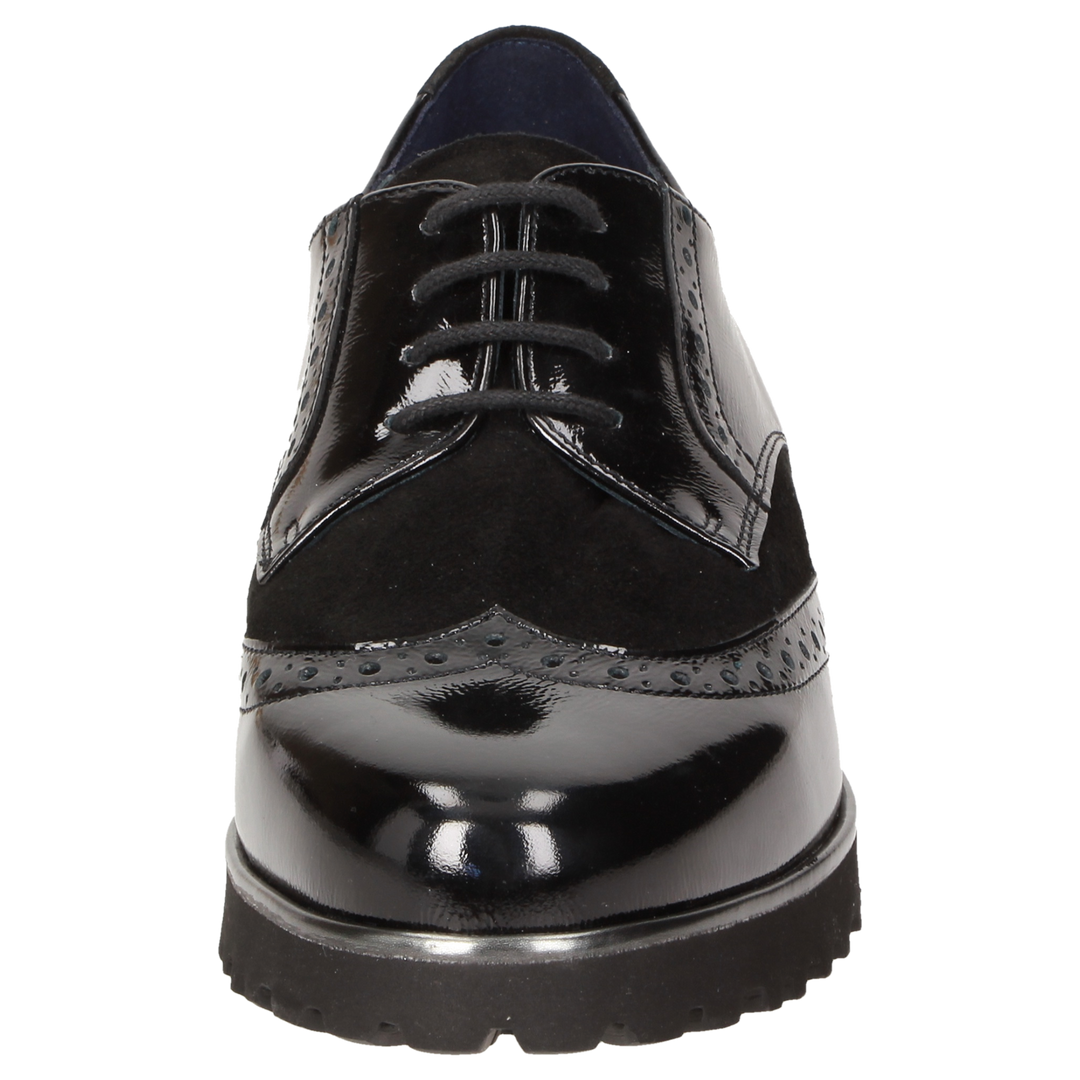 Sioux Meredith-703-XL dames in zwart – vooraanzicht