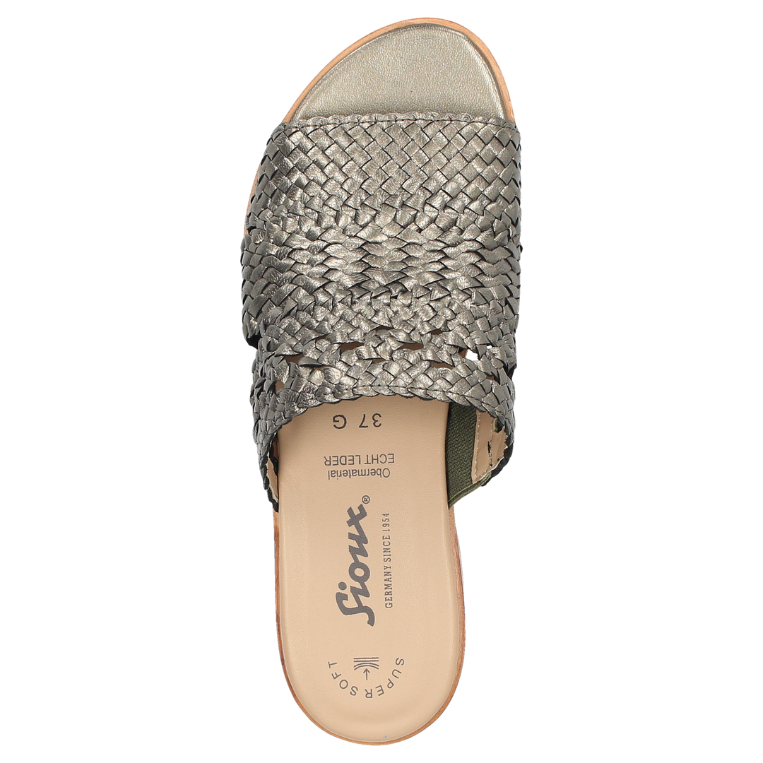 Sioux Cosinda-703 pour femme, en vert – Vue de dessus