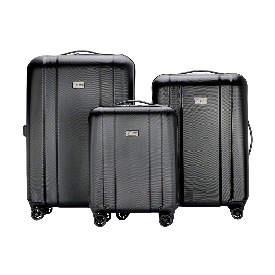 Reisekoffer Set 3 teilig - schwarz