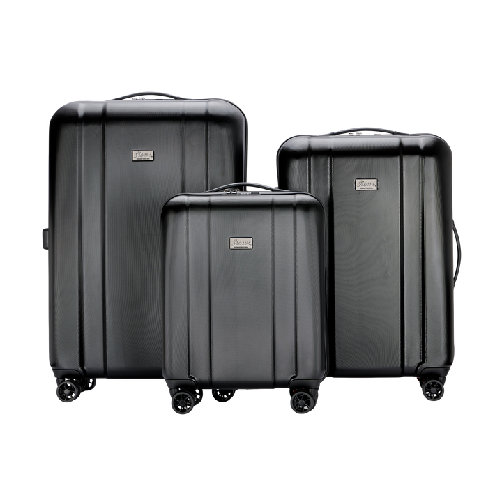 Reisekoffer Set 3 teilig - schwarz