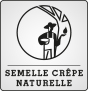 Semelle crêpe naturelle